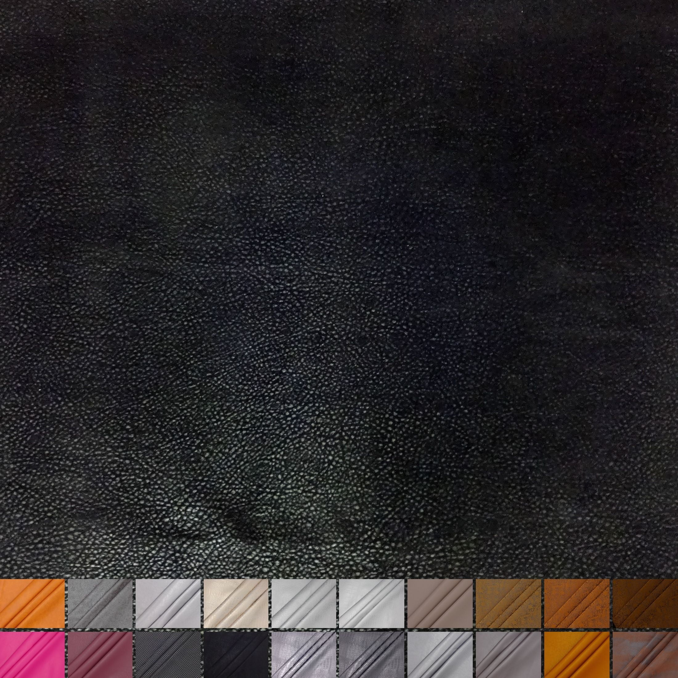 Waverly Inspirations By-the-Yard Nubuck Faux Leather Fabric, Black, 60” Wide for Crafts & DIY Projects