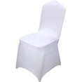 thumbnail image 1 of 48 Pcs Spandex Chair Cover Polyester White Chair Slipcovers Dining Living Room Chair Slipcovers Protector for Wedding Party Holiday Banquet Celebration, 1 of 5