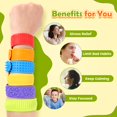 thumbnail image 3 of Pulsera Fidget KLT de juguetes sensoriales de silicona texturizada, paquete de 6, 3 of 6