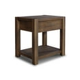 thumbnail image 6 of Grain Wood Furniture Montauk End Table, Solid Wood with a Rustic Walnut Finish, 6 of 8