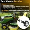 thumbnail image 2 of Fuel Gauge Gas Cap for John Deere Tractor 300 312 314 316  317 400 Fuel Gas Tank Level Gauge Meter w/Cap AM35120/AM143249/125352 Tractor Gas Tank Gauge Cover for 6 1/4" Tank Depth, 2 of 7
