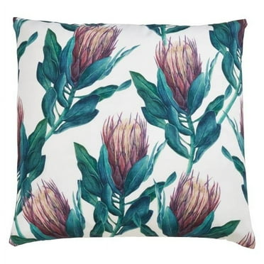 Saro Lifestyle 1845.M18SP 18 in. Sugarbush Design Poly Filled Outdoor Throw Pillow