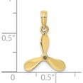 thumbnail image 2 of 10K Yellow Gold 3-D With 3 Blades Propeller Charm (18.5 X 14.4) Made In United States 10k8064, 2 of 5