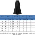 thumbnail image 2 of Faldas largas Falda larga casual para damas Una línea Asimétrica Color sólido Estilo sexy Traje diario Ygjytge Negro T XXL para Mujer, 2 of 7