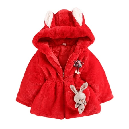 

Winter Long Jackets for Girls Coats Girls Winter Clothes+Bag Long Sleeve Hoodie Zip Jacket Children Kids Coats Cartoon Warm Girls Coat&jacket Snow Coat Toddler Girls