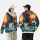thumbnail image 4 of Fotbe Textured Bald Eagle Chaqueta con Protección Solar UPF 50+ para Hombre y Mujer, Camisa con Capucha y Bolsillos-Small, 4 of 7