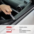 thumbnail image 2 of Car Side Window Seal Strip 4m Rubber Weatherstrip Window Gap Filler Reduce Vibration Noise Insulation V Shape Seal Strips, 2 of 6