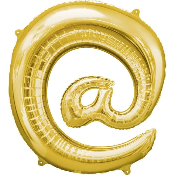Burton & Burton 32" Symbol "@" Gold Balloon
