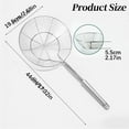 thumbnail image 6 of 5.5 Inch Spider Strainer Skimmer, Reinforced Double Coil Wire Skimmer with Large Handle Solid Stainless Steel Strainer Ladle,for Kitchen Deep Frying Food Spaghetti Noodle (1 - Piece), 6 of 8