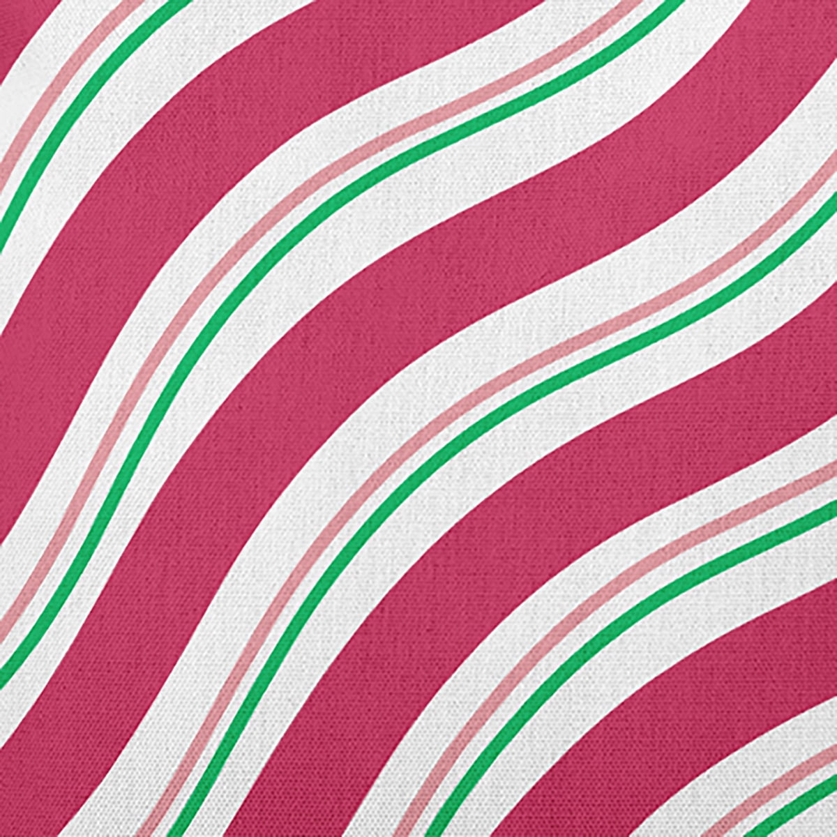 18" x 18" Simply Daisy Candy Stripes Polyester Accent Pillow, Holiday Pink Qty 1