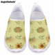 thumbnail image 1 of Doginthehole Zapatos planos clásicos e informales para mujer, zapatos de enfermera con diseño de girasol y flores, cómodos y transpirables de malla para verano, 1 of 5