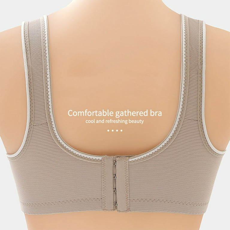 gvdentm Sports Bras For Women Womens Low Back Bra Wire Lifting Deep U  Shaped Plunge Backless Bra with Convertible Clear Straps 