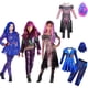 thumbnail image 2 of Disfraz infantil de Descendants 3 para niñas, disfraz de Evie Mal, disfraz de fantasía para Halloween, mono, peluca, conjunto de ropa para fiesta de cumpleaños, 2 of 5