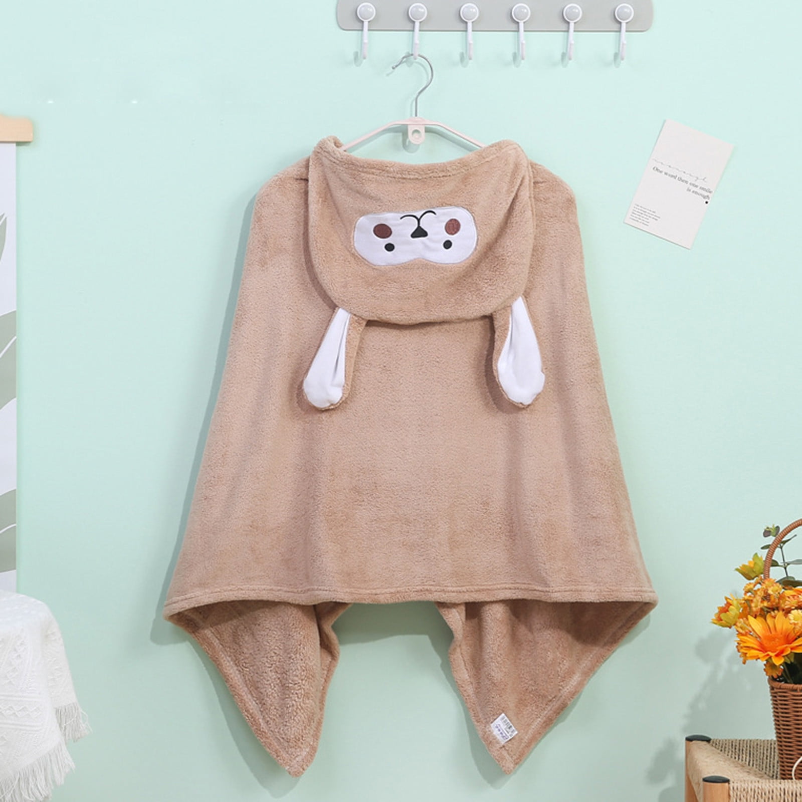 Tanuse Premium Hooded Towel for Kids, Ultra Soft and Extra Large Cotton Bath Towel with Hood for Boys and Girls, Absorbent and Machine Washable, Fun Design for Beach and Pool 1X Bath Towel