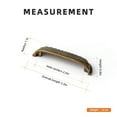 thumbnail image 3 of Goo-Ki 2.5"(64mm) Hole Center Antique Brass Kitchen Cabinet Handles, Closet Classic Zinc Alloy Din Cup Cabinet Pulls Dresser Handles for Bedroom, 6 Pack, 3 of 8