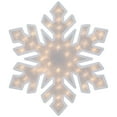 thumbnail image 2 of Northlight Lighted Snowflake Christmas Window Decoration - 20" - Clear Lights, 2 of 9