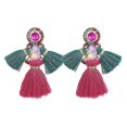 thumbnail image 1 of Pendientes de borlas de diamantes de imitación para mujer, estilo bohemio étnico vintage, código de modelo 8798, 1 of 5
