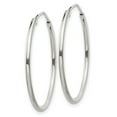 thumbnail image 2 of FB Jewels Sterling Silver 1.3mm Hoop Earrings, 2 of 3