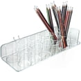 thumbnail image 2 of Clear Acrylic Twelve Cup Holder for Pencils, Pens, or Brushes, Cosmetic Pen Cup Display Organizer, for Pegboard and Slatwall, 2-Pack, 2 of 3