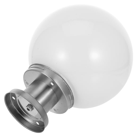 HOOWIFFY 1Set Courtyard Lamp Deck Lighting White Aluminum Round Modern Light for Outdoor Applications