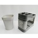 thumbnail image 2 of INTBUYING - Soporte para cepillo de dientes y pasta de dientes de una sola taza, organizador de almacenamiento de plástico para baño, 2 of 8