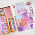 thumbnail image 5 of HTAKE 6" x 8" DIY Journal Scrapbooking Kit, Girls 8+ 29 Pieces, 5 of 6