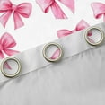 thumbnail image 4 of Manfei Kids Teens Girls Cartoon Pink Ribbon Bow Black Out Curtains,Cute Bow Knot Curtains Pack of 2 (42x63 Each),Dreamy Princess Bowtie Bedroom Curtains,Luxury Bedroom Decor, 4 of 6