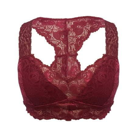 

DORKASM Women s Bras Bralettes Push-Up T-Shirt Bra Lace T Shirt Bras No Underwire Plunge M