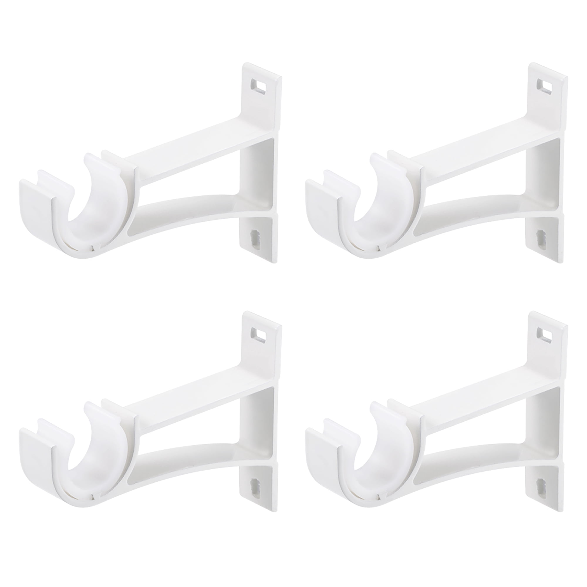 Curtain Rod Bracket Aluminum Alloy Single for 24mm Drapery Rod, 108 x