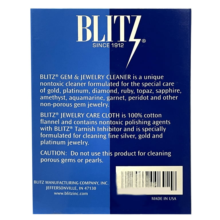 Blitz Gem & Jewelry Cleaner Concentrate (8 oz) 1-Pack