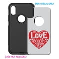 thumbnail image 2 of DistinctInk Custom SKIN / DECAL compatible with OtterBox Commuter for iPhone X / XS (5.8" Screen) - Red Heart - Love Each Other, 2 of 5
