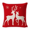 thumbnail image 2 of Vaidha Housses de Coussin de Noël 18x18 Pouces, Coussins Décoratifs Rouges pour Arbre de Noël, Décoration d'Hiver pour Canapé, 2 of 6