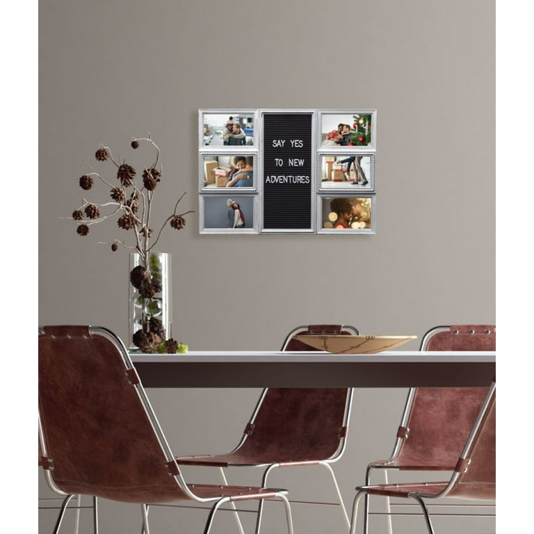 Melannco 12 Opening Collage Frame, Displays 4x6 and Six 6x4 Inch Photos,  Black