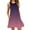 Purple, variant on IROINNID Fit&Flare Dress For Women Sleeveless Round Neckline Casual Pocket Dress Strapless Gradient Dress