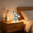 thumbnail image 4 of Mermaid Tail LED Night Light, Glowing Tabletop Decor for Bedroom , Battery Operated Decorative Lamp with Scale Texture, 4 of 6