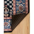 thumbnail image 3 of Linon Home Decor Emerald Area Rug Collection, Navy and Red, 6'7" x 9'7", 3 of 5