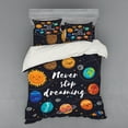 thumbnail image 2 of Ambesonne Saying Bedding Set 3 Pcs, Outer Space Star Cluster, Twin, Multicolor, 2 of 3