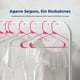 thumbnail image 3 of Ganchos de Plastico Premium SereneLife, Antideslizantes, Ahorradores de Espacio, Duraderos y Resistentes, para Camisas, Suéteres, Sudaderas, Abrigos, Pantalones y Vestidos, Rosa, Pack 100, 3 of 7