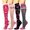 Pink Gray, variant on 4 Pairs Copper Compression Socks for Women & Men Circulation 15-20 mmhg - Better Blood Flow, Swelling, Best Support for Medical, Running, Nursing