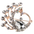 thumbnail image 3 of Broche de cristal con forma de Animal de para mujer, Pin, disfraz, regalo de joyería de boda Blanco Yuyangstore broches de cristal para las mujeres, 3 of 6