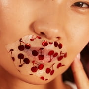 Vitamasques Cherry Vegan Collagen Lip Mask, Moisturize & Plump , One Patch
