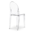 thumbnail image 4 of Aron Living 18.5" Mid-Century Plastic Crystal Dining Chairs in Clear (Set of 4), 4 of 7