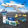 thumbnail image 3 of Avión de pasajeros urbano CUBIMANA de Building Toy con LED de 53 cm, 3 of 9