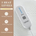 thumbnail image 2 of Heated Mattress Pad Full Size 54x75 inches Electric Mattress Pad Topper, 18" Deep Pocket Bed Warmer Heating Mattress Pad, White, 2 of 5