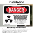thumbnail image 3 of (2 Pack) This X-Ray Unit May Be Dangerous OSHA Danger Sign 10 Inch X 7 Inch Vinyl Label Decal Sticker Weather Resistant, UV Protected for Workplace, Business, and Construction Site,, 3 of 7