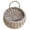 A004- Light Gray, variant on Wicker Wall Basket, 12X9 In, Beige, Hanging Plant Basket, Wall Mounted Storage, Indoor Spaces, Entryway Display, 1 Pc