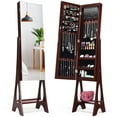 thumbnail image 1 of Costway LED Mirrored Jewelry Cabinet Armoire Organizer Free Standing, 1 of 10
