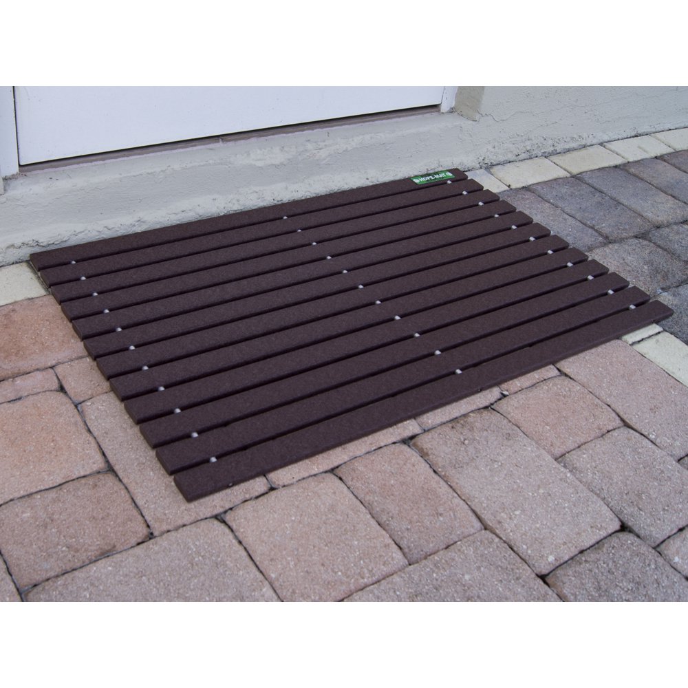 Mahogany Brown HDPEMAT UV Resistant Heavy Duty Waterproof Front Door