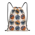 thumbnail image 1 of Xecao Vintage Botanical Butterfly Art Pattern Sports Drawstring Backpack - String Swim Gym Bag with Wet Proof Pocket for Women&Men-Small, 1 of 6