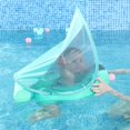 thumbnail image 5 of Flotador de cintura para bebé, flotador de anillo flotante para exteriores de verano, puede tumbarse, juguete neonatal sólido no inflable con alfombrillas para pies, 5 of 5